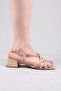 Moi̇sa Multi-Tube Low Heel Shoes Beige - 4