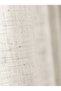 Sand Beige Color Linen Effect Tulle Curtain |   1 to 3 Dense Pleats |   Ready for Planting |   No Ironing Required - 2