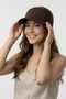 Visor Sports Cap Tennis Running Training Accessory |   Brown Women's Zigzag Braided Elastic Model - 5