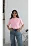Pink 100% Cotton Crew Neck T-Shirt - 2