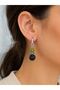 Jade and Volcanic Stone Earrings |   Natural Stone Earrings