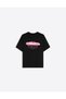 Pink Porsche Printed Crew Neck Oversize Trendy Women's T-Shirt
