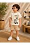 Teddy Bear Printed Summer Shorts Baby Set 0-24 Months