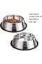 YUDANSI 2PC Stainless Steel Dog Bowls, 1500ml Dog Feeding Bowls with Rubber Bases - 4