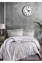 Clasy Double Ranforce Duvet Cover Set (Toledo V1 Beige) 100% Cotton