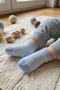 5-Piece Mixed Color Surprise Pack Baby Boy Cotton Patterned Socks - Premium - 4