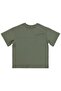 Basic Flamlı T-Shirt for 6-9 Years Old - Khaki