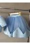 Shedress by Kubra Aksoy Blue Tulle Skirted Girls' Set – Elegant Special Occasion Combination - 5