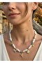 5 Charm Pearl Women's Figured Necklace - 3