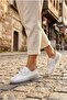 42819 Rubber Laced Silicone Rubber Sole Genuine Leather Women's Shoes - 2