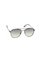 Non Polarized Sunglasses Black Frame Green Mirror Lens 55mm - M256GR4V