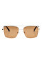 Polarized Sunglasses Gold Frame Brown Mirror Lens 56mm - M8037BR2PV - 2