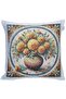 Mozai̇k Velvet Flower Jacquard Woven Tapenstry Decorative Kirlent 45*45 - 2