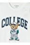Lcw Kids Ecru Bear Teddy Printed Boys' Shorts Pajama Set - 6