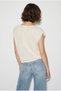 Women's Ecru Boat Neck Bat Sleeve Mercerized Cotton Knitwear Blouse Tk261058 60286223 - 6