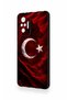 Redmi Note 10 Pro Compatible Wolf Turkish Flag Patterned Silicone Case - 4