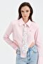 Women's Tie Detailed Open-Side Design Shirt - 6