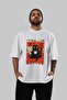 For the Sake of Cats 24 Front Cat Printed White Oversize T-Shirt 100% Cotton Unisex Cat Lover Premium Design - 6