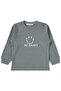Smiling Face Printed Pajama Set |   Interlock-Interlock |   School Nursery and Daily Use - Gray - 2
