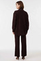 Women's Plus Size Pearl Zipper Oversize Crew Neck Long Sleeve Knitwear Wide Leg Suit Casual - 5