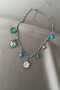 Blue Stone Detailed Charm Necklace - 2