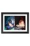 Alayra Kakashi Hatake and Obito Uchiha Naruto Poster Framed Painting with Black Frame (12 inches x 9