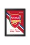 Alayra Arsenal FC Poster With Black Wooden Textures for Living rooms Bedroom Office - Wall
