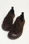 Women's Brown Suede Lace-Up Shoes