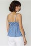 Women's Blue White V-Neck Bow Detailed Thin Strap Blouse with Gipe Detailed Back 20194 60286267 - 5