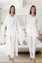 Venera Lace Detailed Maternity Pajama Set 3-Piece Maternity Pajama Set - 2