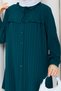 Women's Collar Detail Ruffled Yoke Shirt - 6