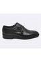 2611 Men's Black Matte Buckle Genuine Leather Wedding Groom's Laceless Neolit ​​Shiny Classic Daily Stylish Shoes - 4