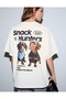 Women's Oversize Basic T-Shirt Premium Oysho Fabric Comfortable Style - 2