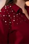 Women's Plus Size Pearl Stone Detailed Shirt - 4
