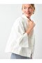 White 100% Cotton Denim Jacket with Pocket Detail - 4