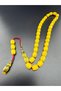 Collectible, Valuable, and Signature-Stamped by Master Dabbas, Crimped Amber Prayer Beads (9-11 mm) - 4