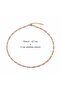 Rose Gold Evil Eye Beaded Chain Necklace - Handmade Glass Detailed Lucky Necklaces - 4