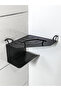 2-Tier Black Metal Bathroom Corner Shelf 18X18 cm |   Screw-On Shower Shampoo Dispenser Organizer, Organizer