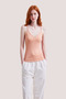 Women's 8-Piece Cotton & Modal Strap V-Neck Basic Undershirt - Non-Sweating Flexible Fabric - 7