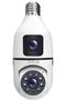 iHome 02+ Dual-Line Audio 360° Security Camera with Bulb Design, 2K Resolution, Night Vision, Motion Detection - 2