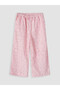 Lcw Kids Pink Elastic Waist Girls' Brode Capri - 2