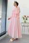 Premium Ruffle Detailed Siena Muslin Skirt Set - Pink - 5