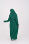 One-Piece Prayer Dress, Full Length, Emerald Green, with Bag - 6