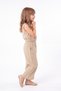 Girl's Cotton Muslin Comfortable Set M00826 Brown - 3