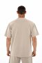Ar-Ma Men's Crew Neck Sweatshirt Basic Without Print Without Pockets Short Sleeve Oversize Diagonal 2 Thread Y253 - 7