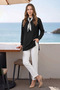 Fullamodest Scarf Detailed Crew Neck Tunic