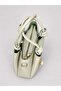 Women's Tote Bag Mint Green Multi-Compartment Hand and Shoulder Bag with Charm Accessories - 4