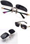 Small Latch Polarized Sunglasses Clip on Eyeglasses Flip up Lightweight Mechanism Epk21 - 7