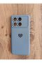 Poco X6 Pro 5g Heart Printed Inside Velvet Silicone Launch Phone Case (Petrol Blue Color)