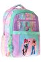 Wow Gerenation Girl's Be You Printed Green - Purple Primary School Backpack - Four Compartments - W6085